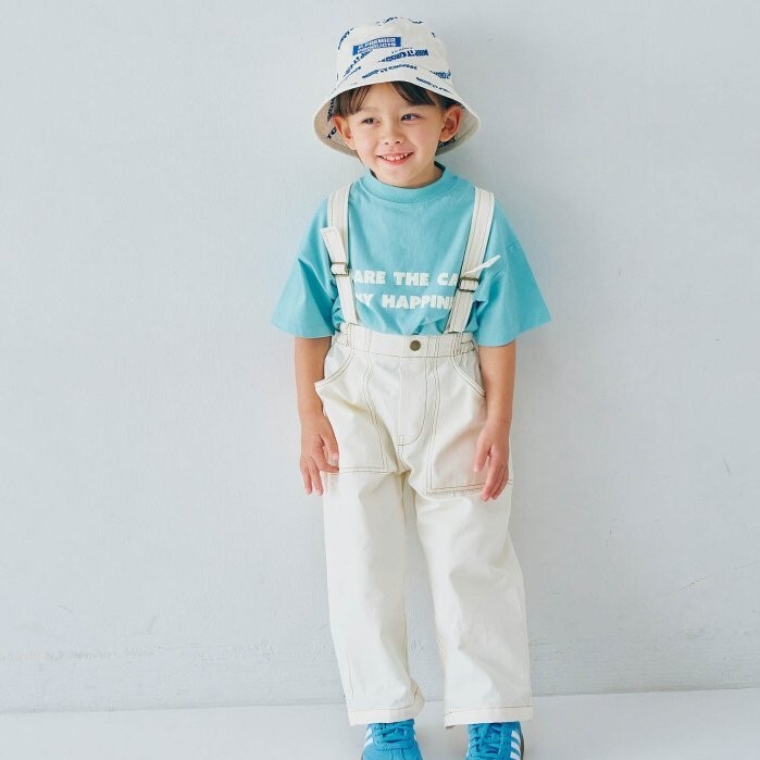 日本 90-140 牛仔吊帶褲 3色