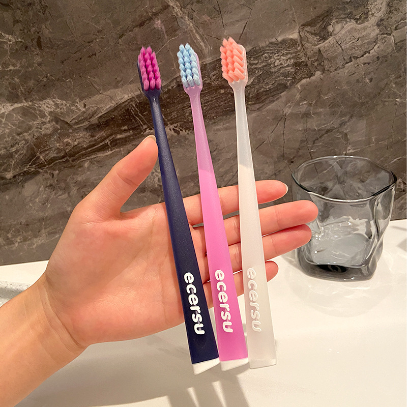 《6600》多巴胺撞色抗菌軟毛牙刷(3入)