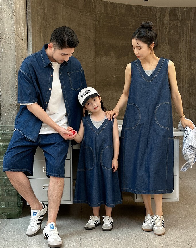 【H0425】Family｜經典休閒牛仔系列套裝(80-3XL)
