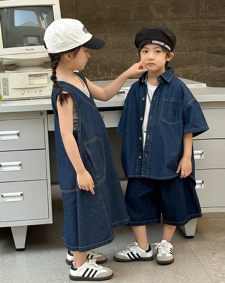 【H0425】Family｜經典休閒牛仔系列套裝(80-3XL)