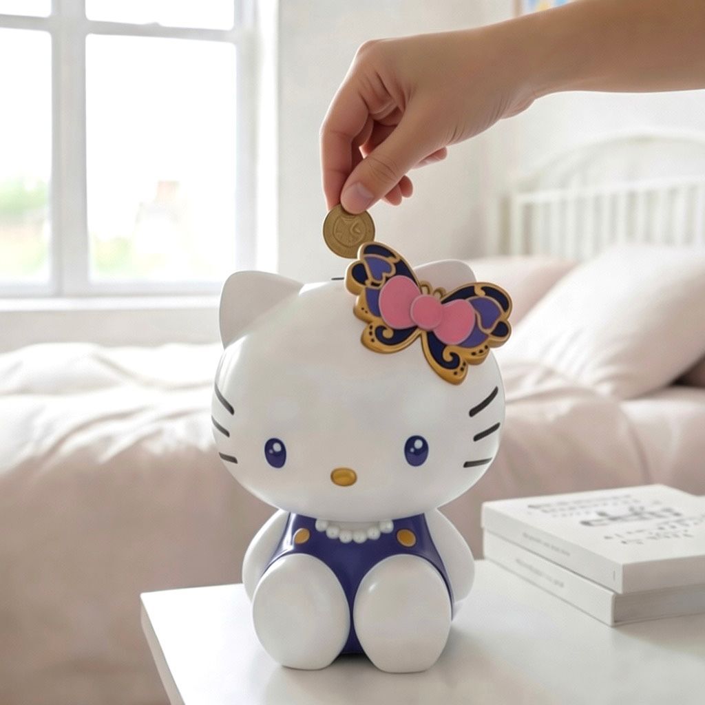 26066-KT Hello Kitty x Anna Sui 聯名 25cm 大公仔豬仔錢罌 #TW-AS26
