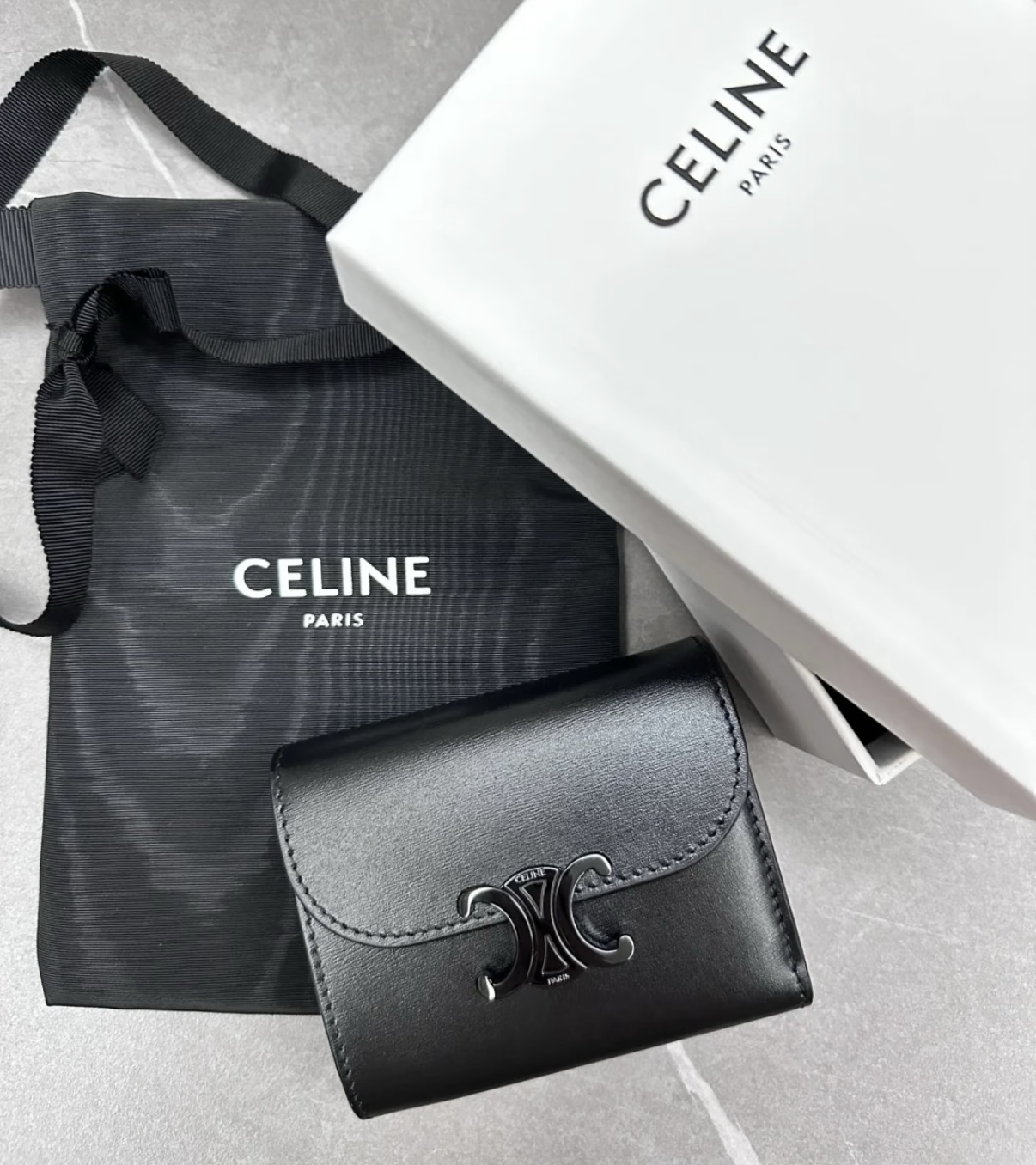 Celine Triomphe Small Flap Wallet