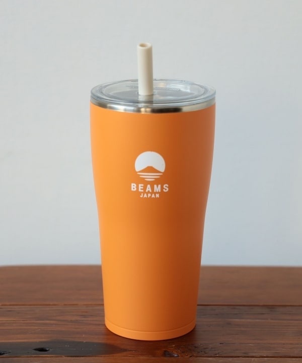 <日本限定>BEAMS JAPAN x 象印 Zojirushi 不銹鋼吸管杯 保溫 720ml 橘色