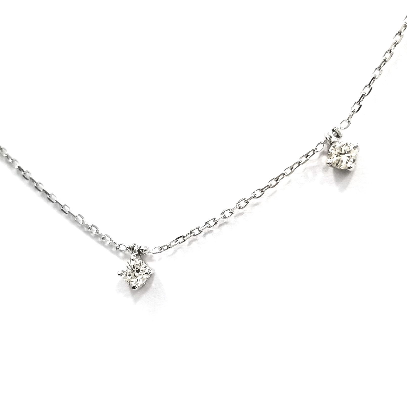 PT850鉑金天然鑽石滿天星頸鏈