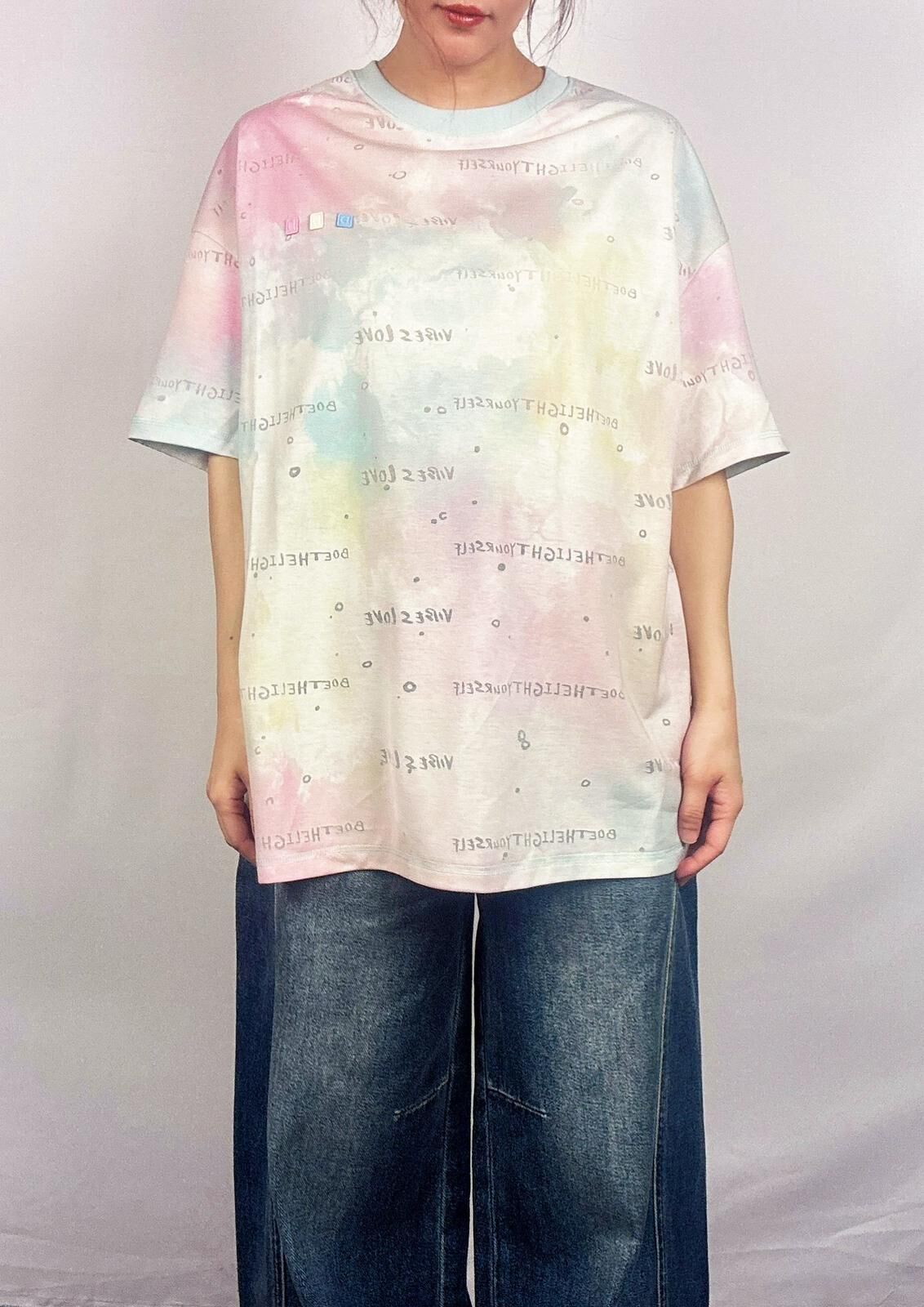 A47 D511023770 - 粉色扎柒設計T-Shirt