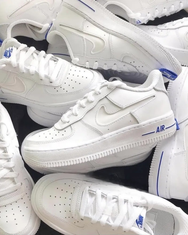 NIKE AIR FORCE 1 GS 3M反光海軍藍 大童鞋