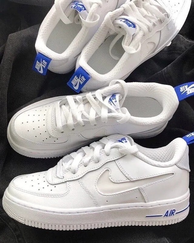 NIKE AIR FORCE 1 GS 3M反光海軍藍 大童鞋