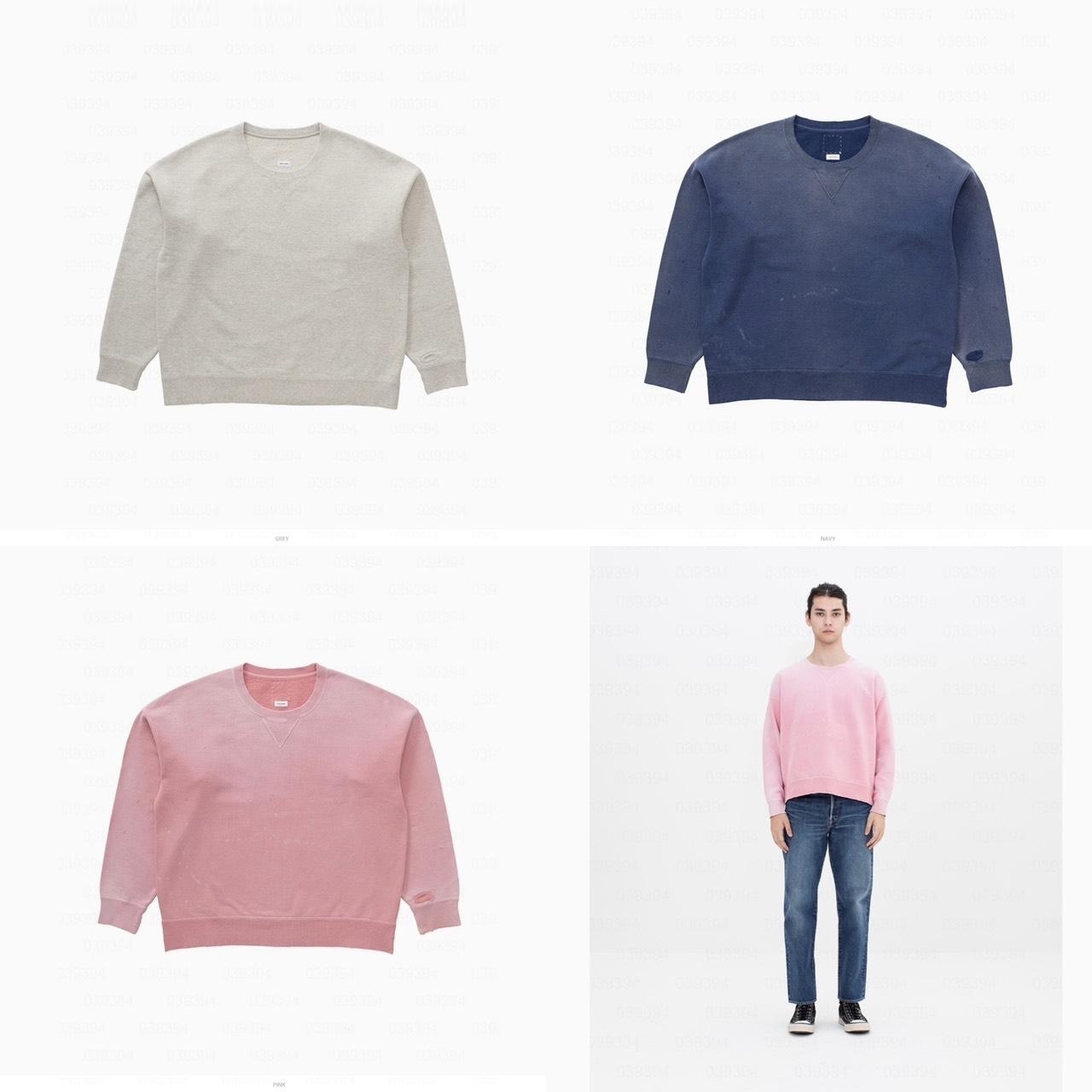 VISVIM 2026 S/S JUMBO SB SWEAT L/S CRASH - PRE ORDER ITEM (預訂中)