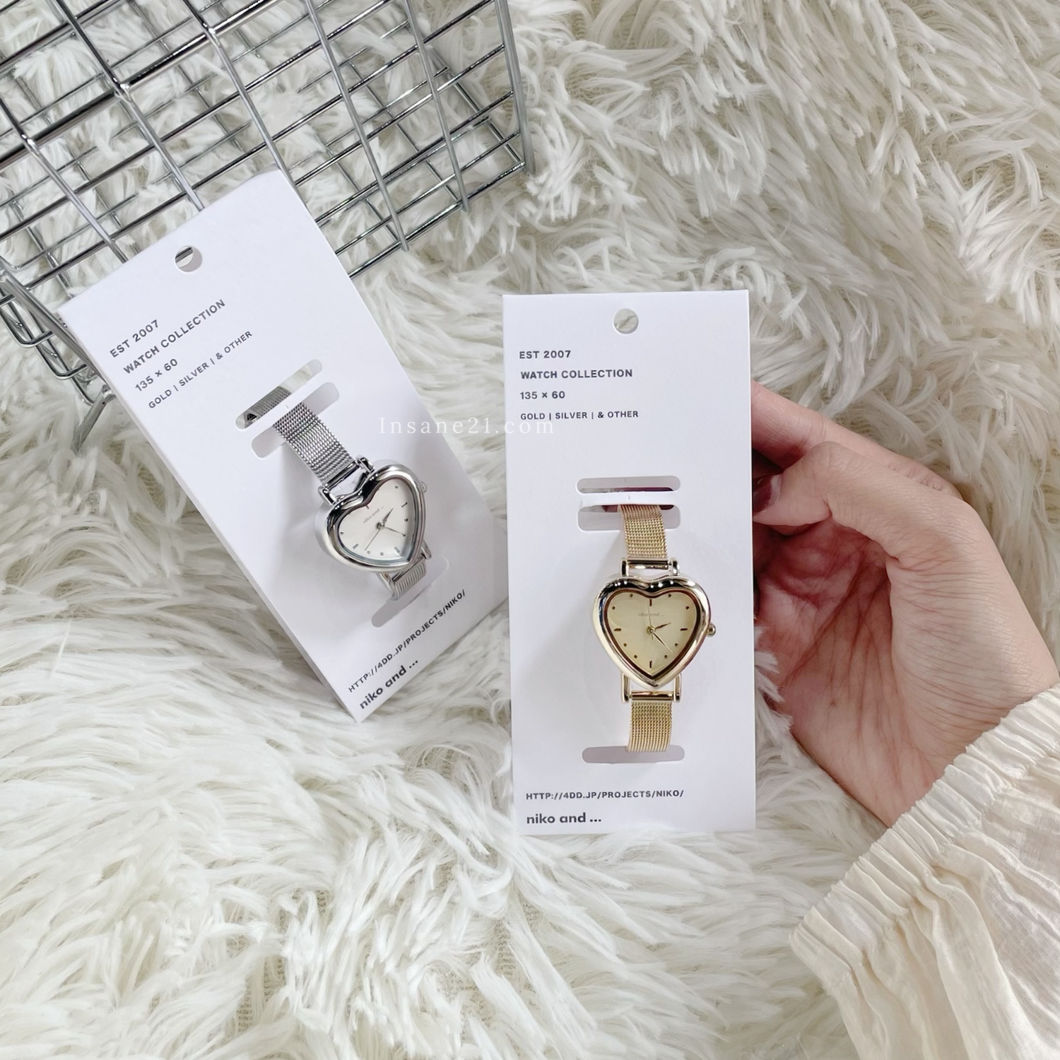 niko and...愛心手錶 心型 石英錶 休閒 簡約 日本代購