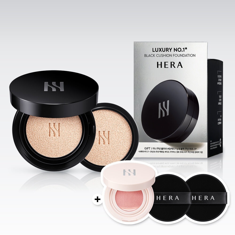 HERA Black Cushion +Refill [贈送Cushion Blusher]