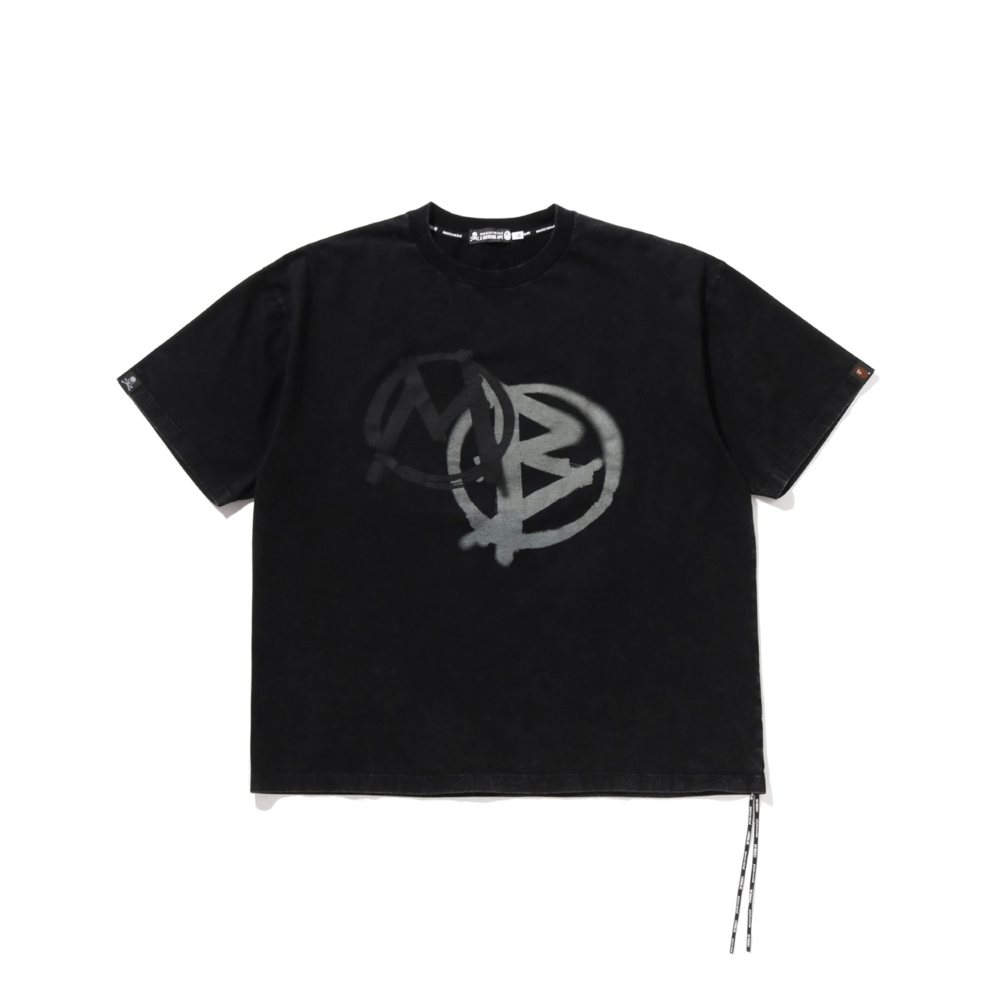 2026SS MASTERMIND JAPAN MMJ APE BAPE LOGO GARMENT DYE RELAXED FIT TEE M 18TH 聯名 短T 現貨 1M23-109-907