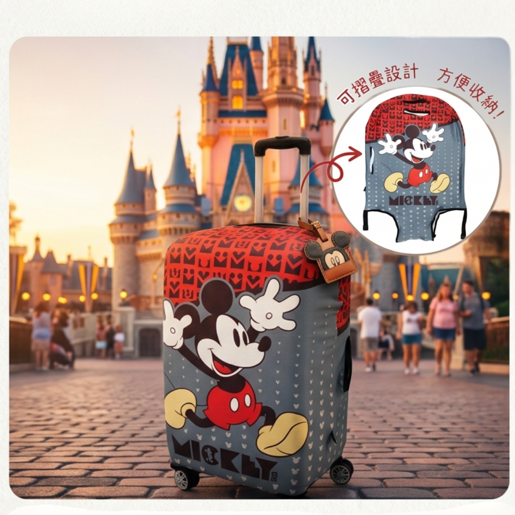 米奇行李箱蓋
