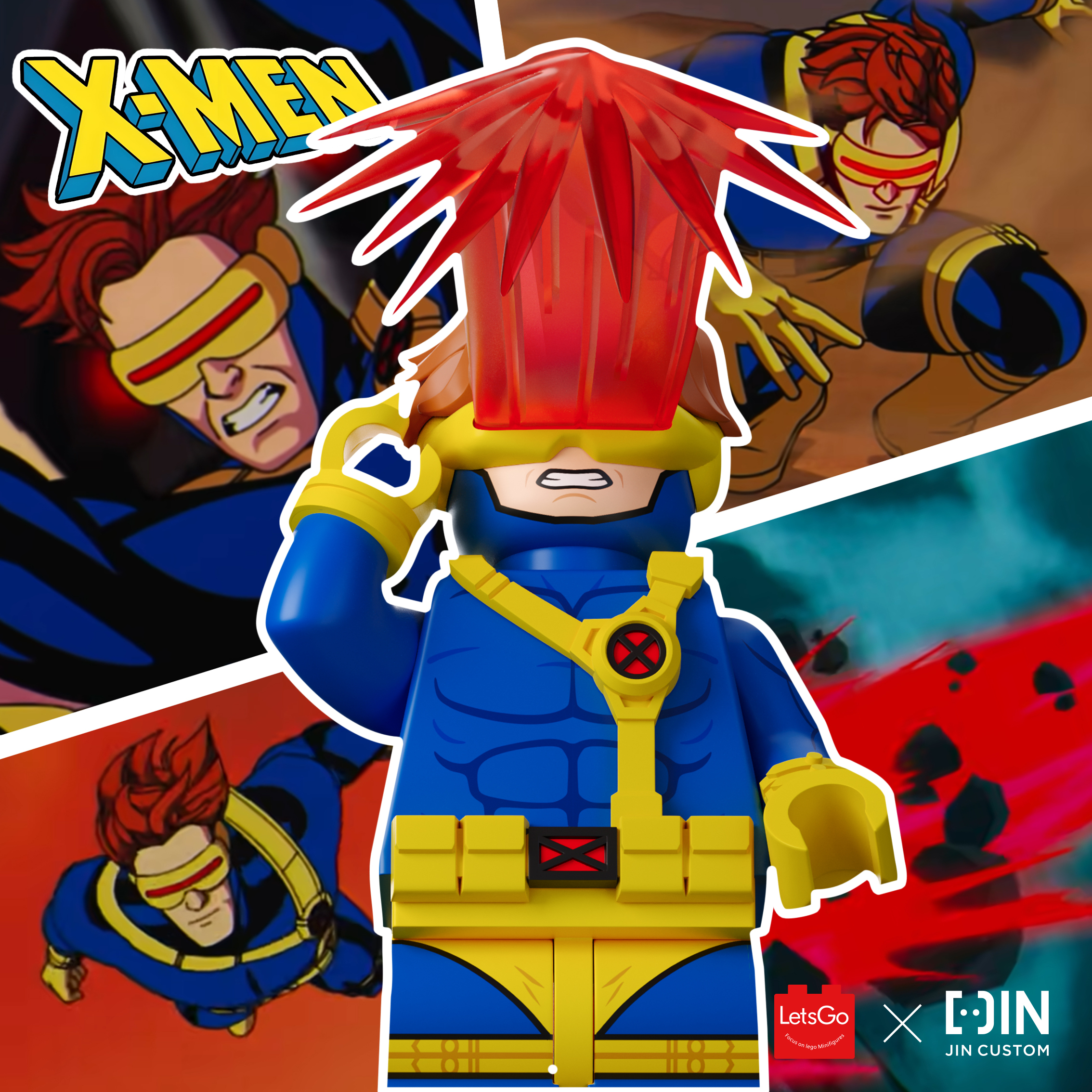 [Jin x Lets Go][Preorder] Comic Ver of X-Men, Cyclops [PADprinted]