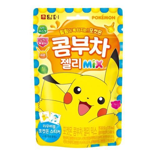 韓國 Pokemon 寶可夢 3種水果 夾心軟糖 50g