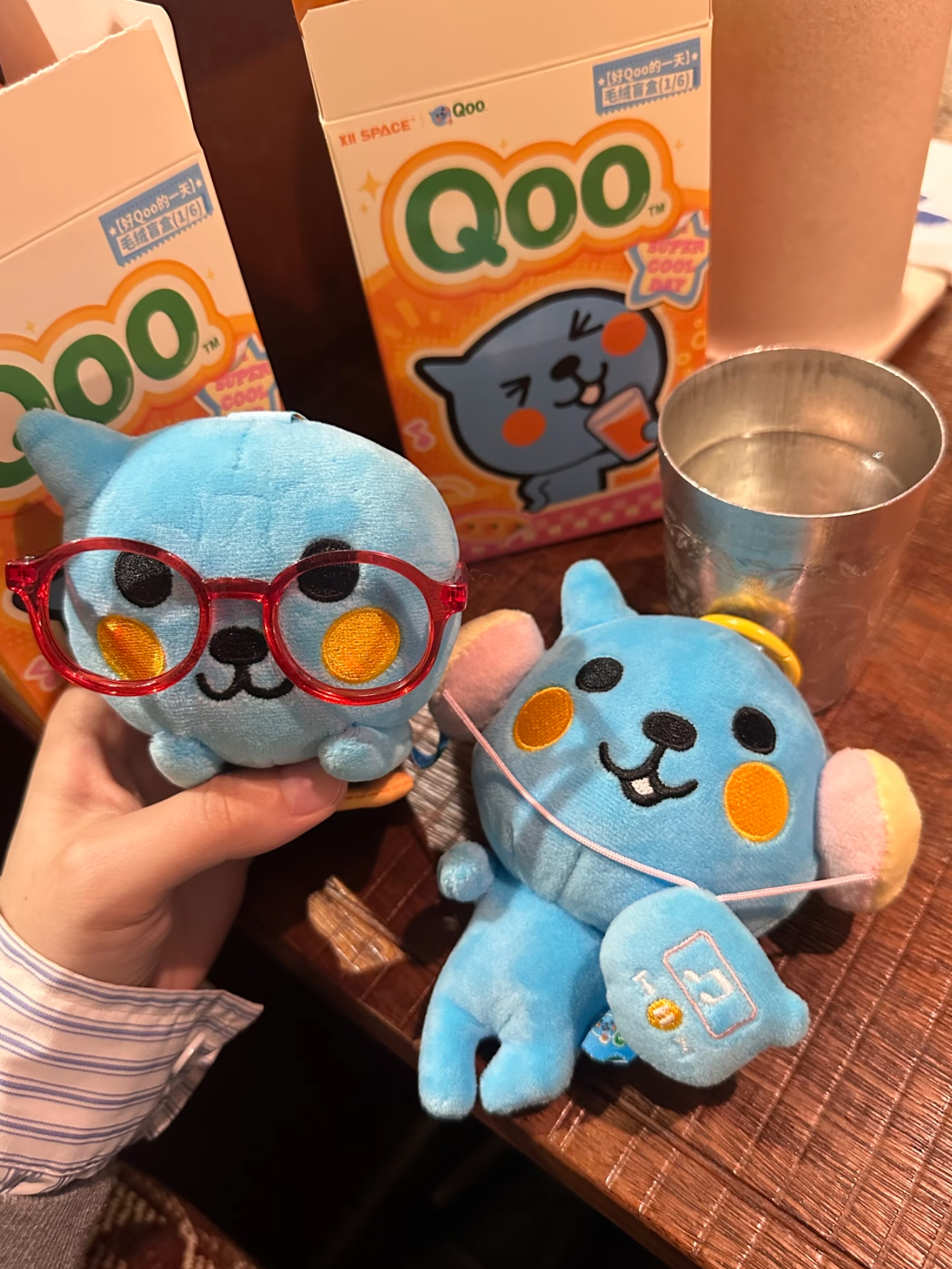 代購-X11 SPACE 酷兒 Qoo的一天 可愛毛絨公仔 盲盒 單個盲盒/整盒6個