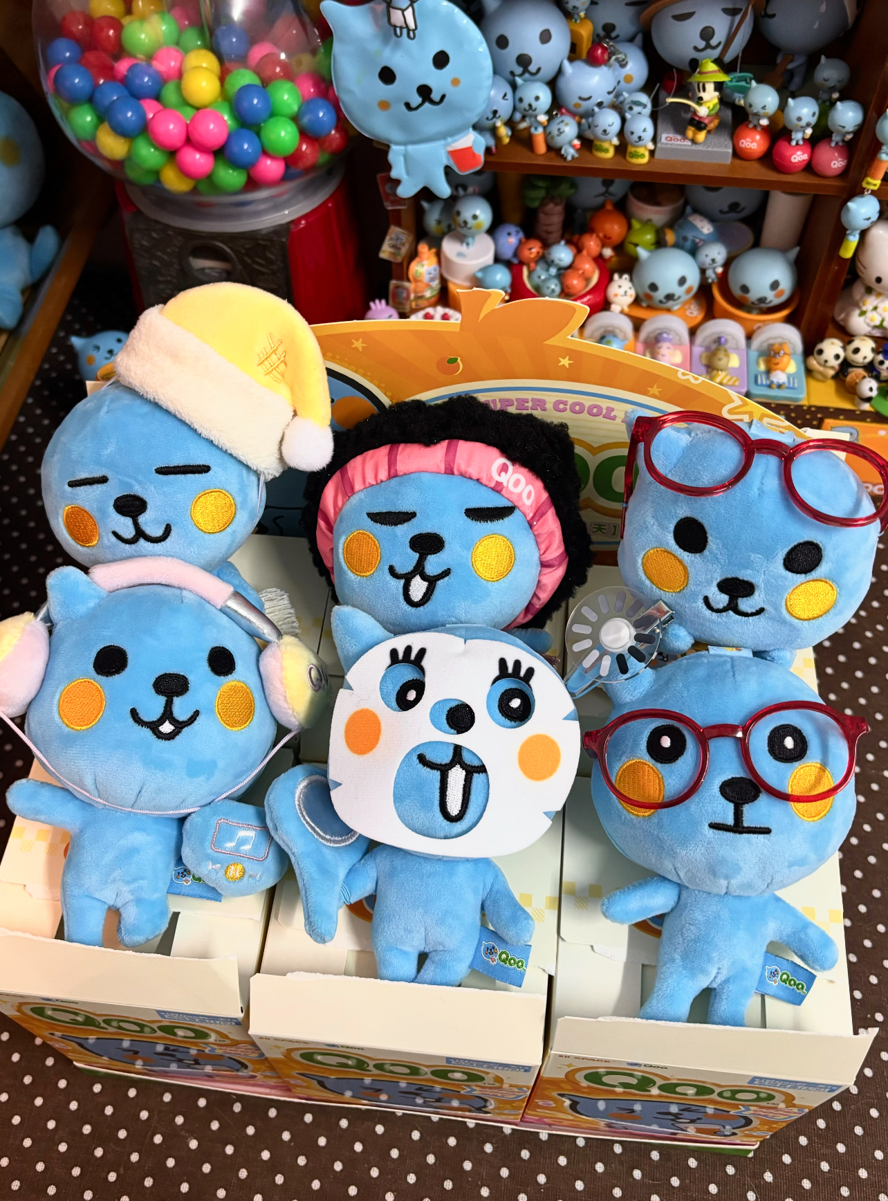 代購-X11 SPACE 酷兒 Qoo的一天 可愛毛絨公仔 盲盒 單個盲盒/整盒6個