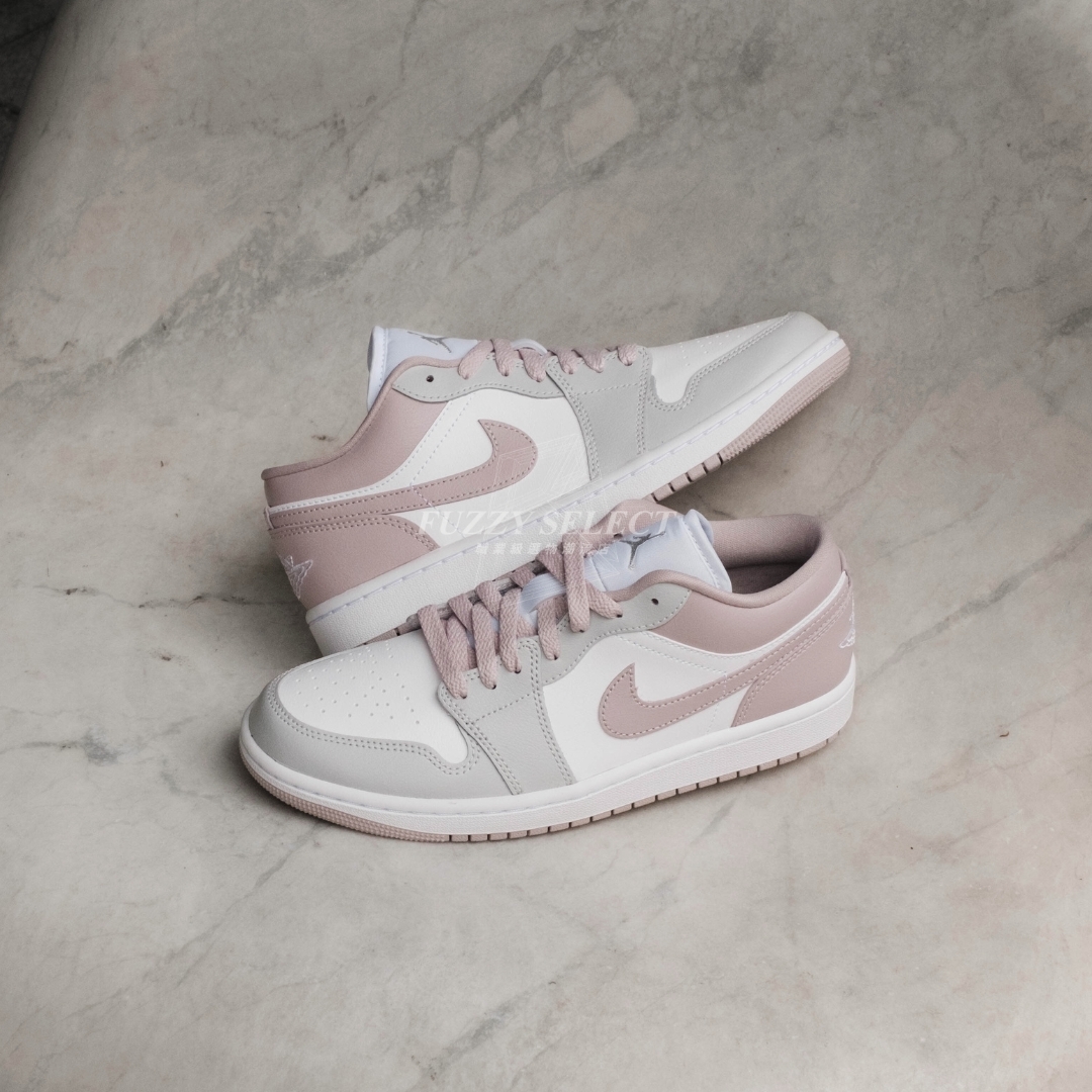 【逢甲FUZZY】W Air Jordan 1 Low "Grey Particle Rose" 灰粉 DC0774-606