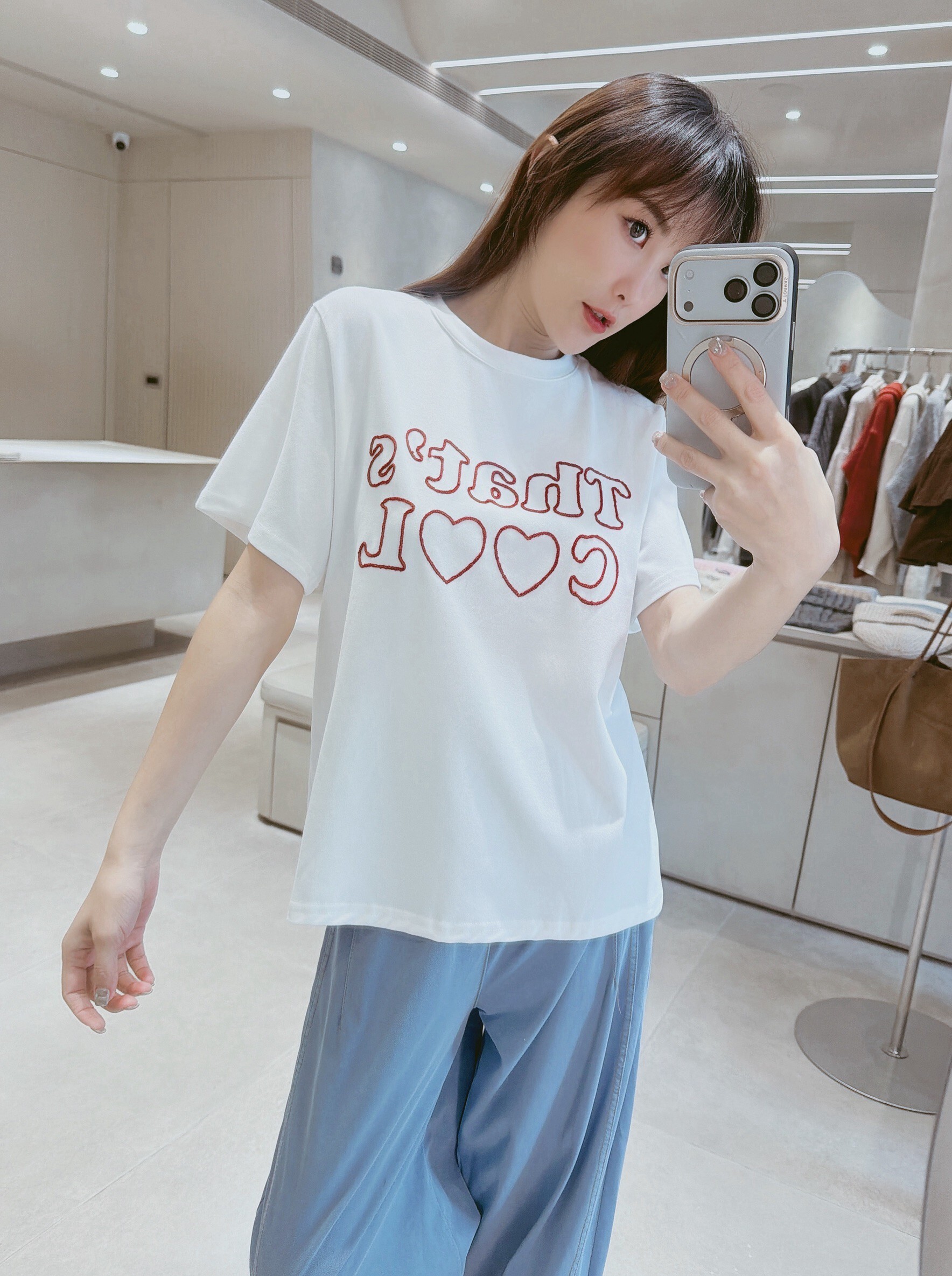 毛線刺繡That's COOL棉質上衣