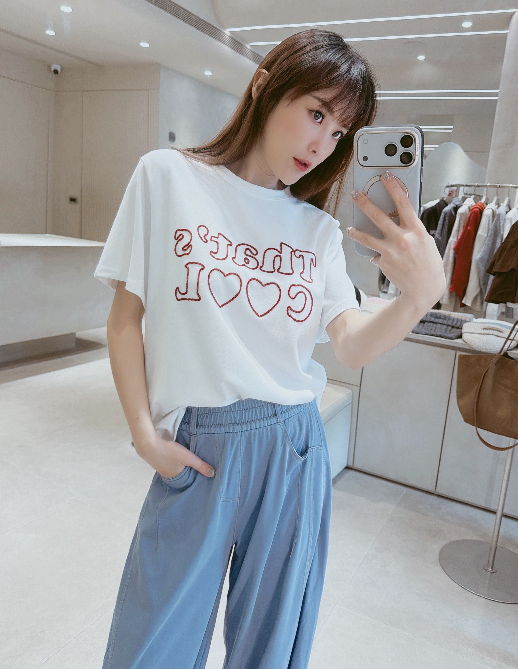 毛線刺繡That's COOL棉質上衣