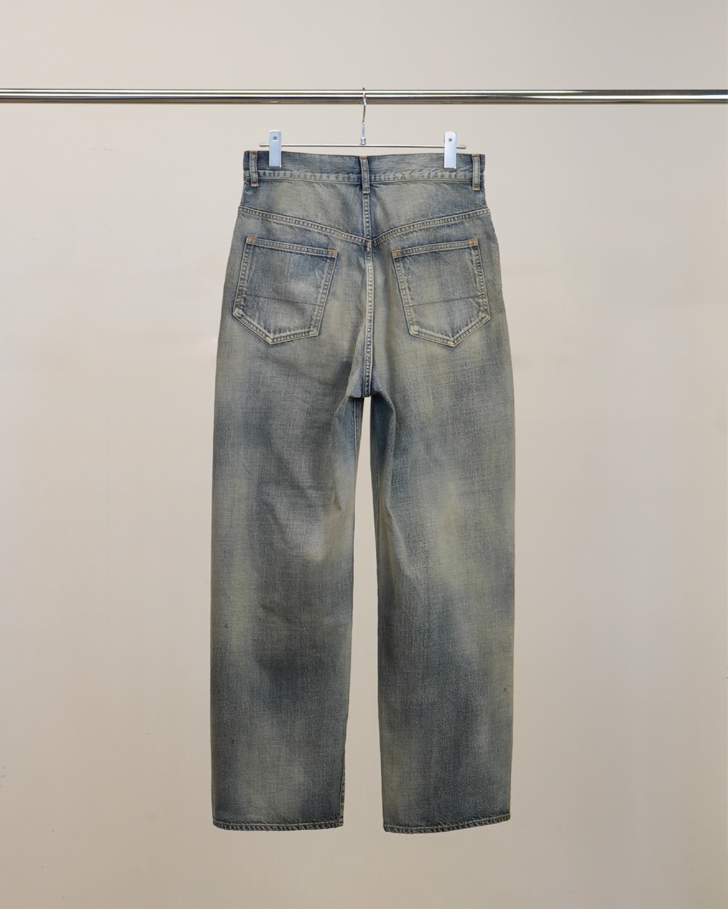 2026SS ANCELLM #01 MIDTAPERED 5P DENIM PANTS 潑漆 洗舊 牛仔褲 現貨 ANC-#01-26SS