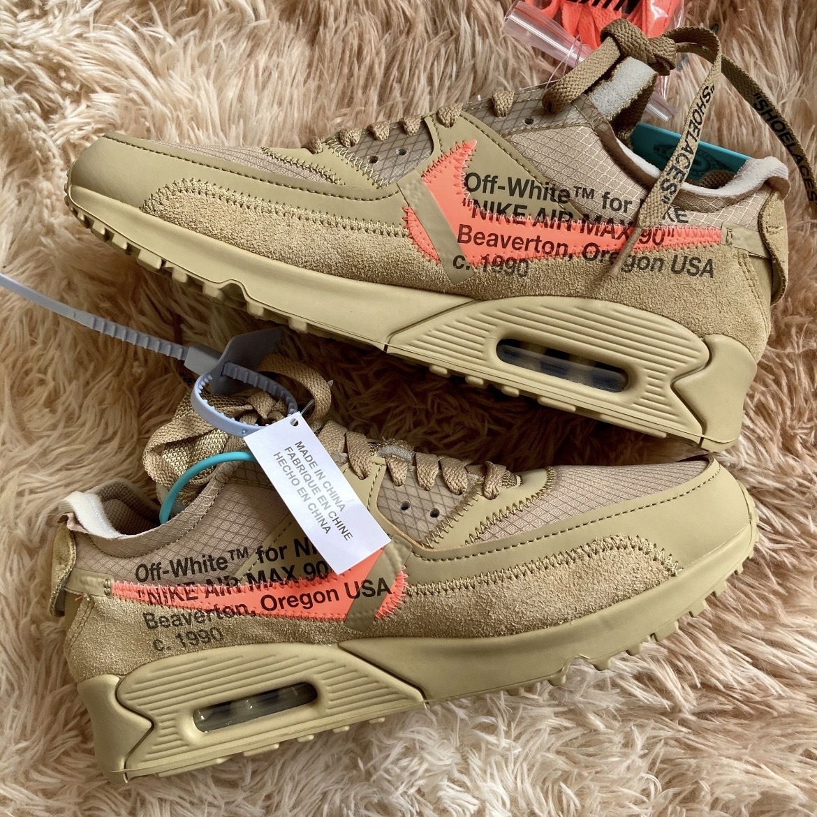 【逢甲FUZZY】Off-White x Nike Air Max 90 "Desert Ore" 卡其 沙漠色 AA7293-200