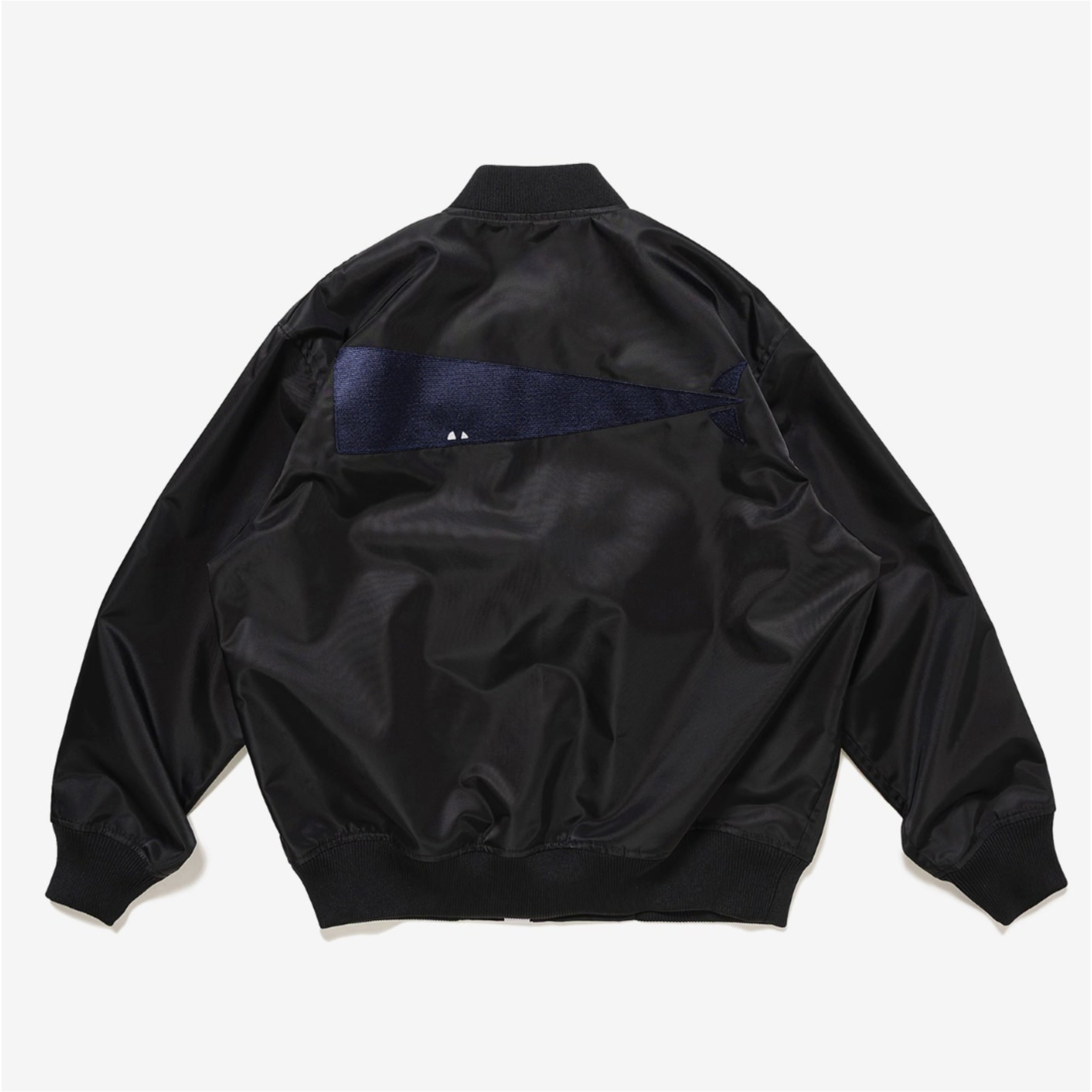 2026SS DESCENDANT ECHO SATIN JACKET 背後 大鯨魚 棒球 外套 現貨 261TQDS-JKM01