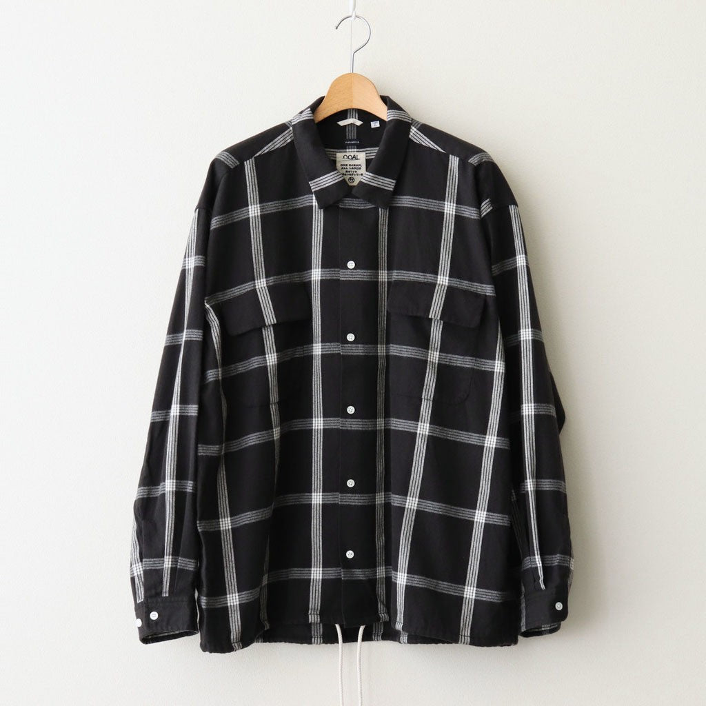 2025AW NANAMICA FLANNEL PALAKA CHECK SHIRT 抽繩 法蘭絨 格紋 長袖 襯衫 現貨 25FG016U