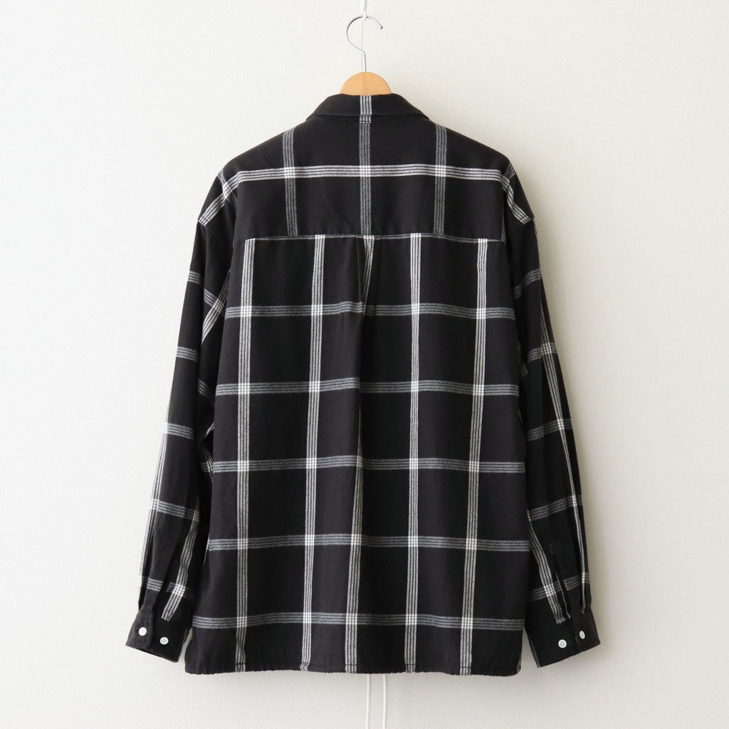 2025AW NANAMICA FLANNEL PALAKA CHECK SHIRT 抽繩 法蘭絨 格紋 長袖 襯衫 現貨 25FG016U