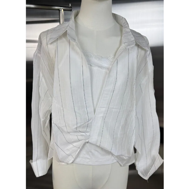 HKCG0302-011 SET杏色豎紋套裝 (A11)