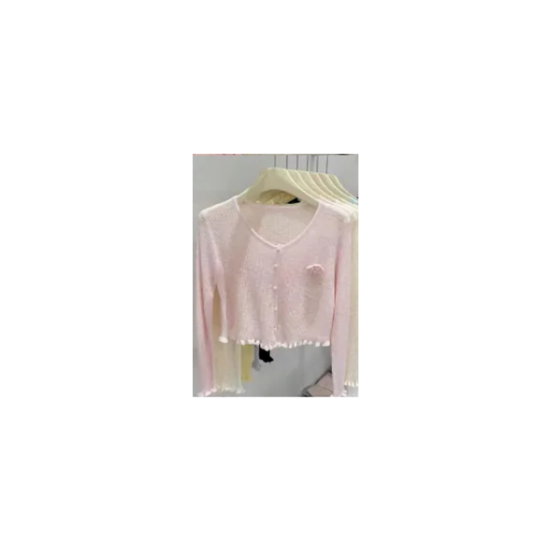 HKCG0302-019 TOP粉色圓領外搭披肩外套 (A19)