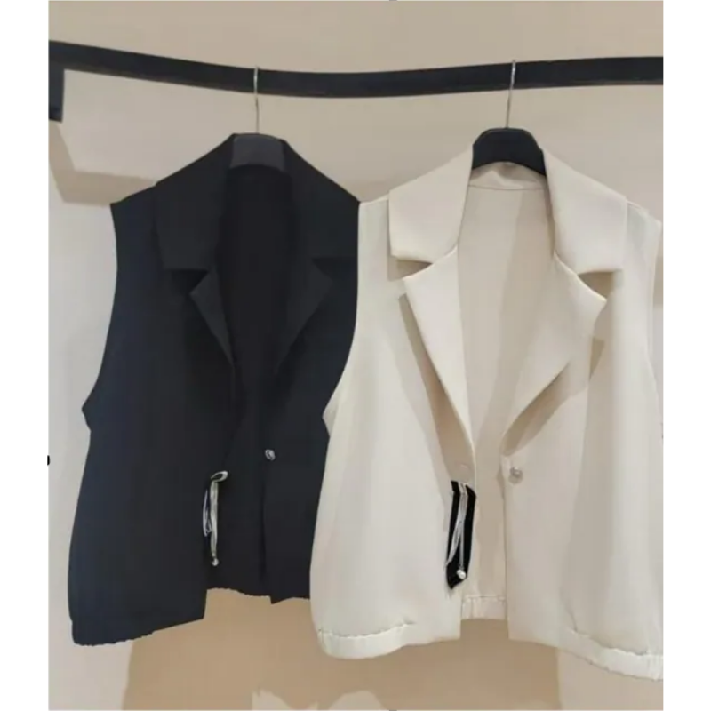 HKCG0302-033 JAC短款馬甲 (A33杏色/B33黑色)