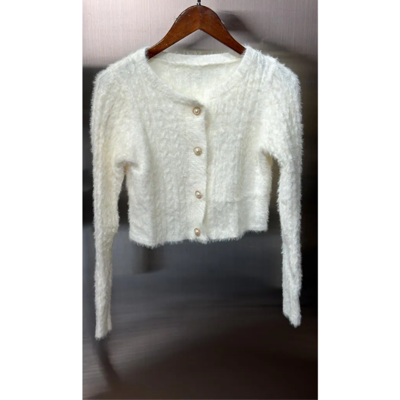 HKCG0302-049 JAC白色長袖短款外套 (A49)