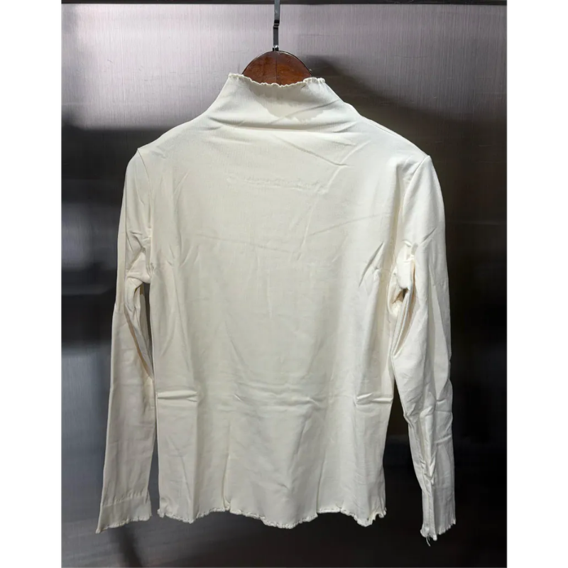 HKCG0302-055 TOP杏色半高領打底衫 (A55)