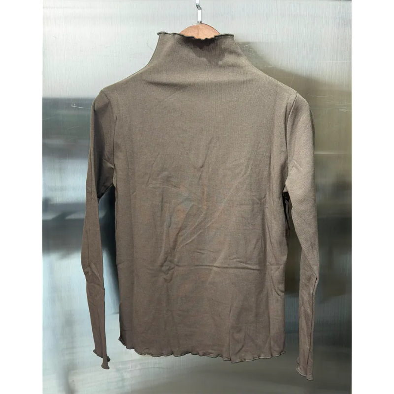 HKCG0302-056 TOP棕色半高領打底衫 (A56)