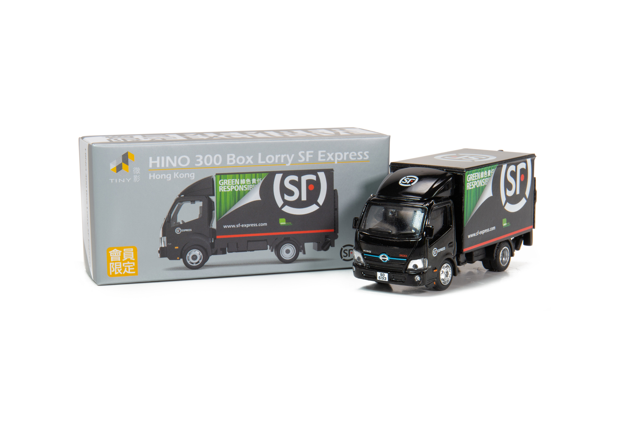 香港Tiny微影合金車仔 日野300貨車順豐速運