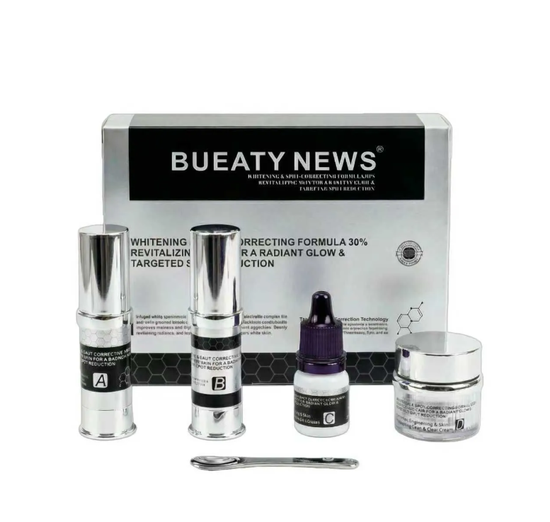 UJ36 Bueaty News澳紳樂盈透煥膚亮蕴膚匀淨臻享套盒[ 勻凈液5ml *1 勻凈油5ml *1 精華液5ml *1 勻凈霜5g *1 ]校長價$1288