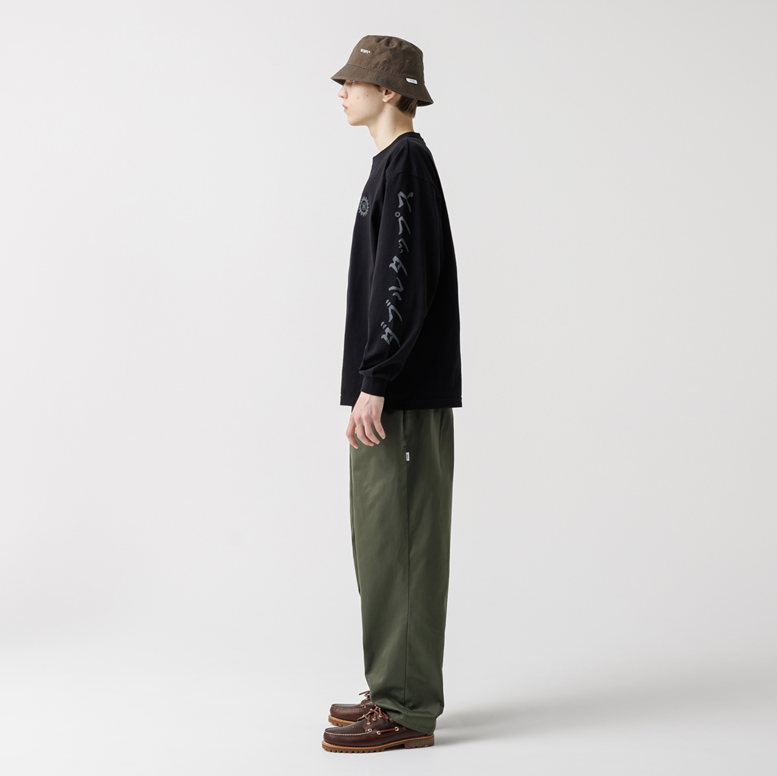 WTAPS FW25 MON / LS / COTTON | BLACK / OLIVE