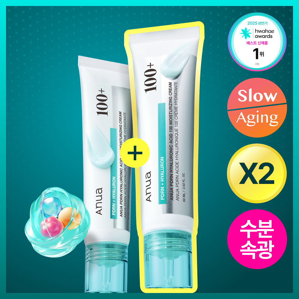 [ Anua ] PDRN Hyaluronic Acid 100 Moisturizing Cream 60ml