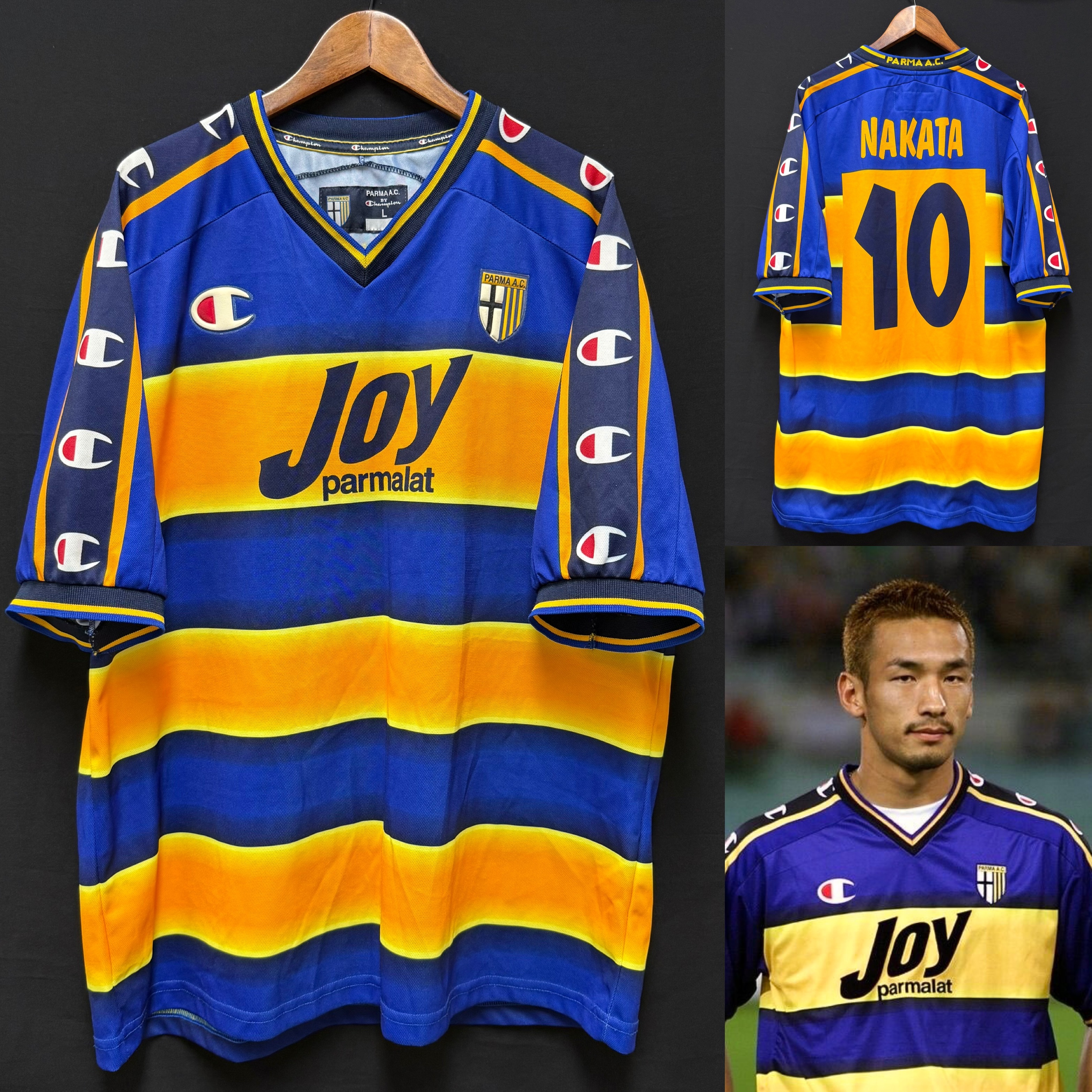 Parma 2001-2002 Champion Home Shirt #10 NAKATA