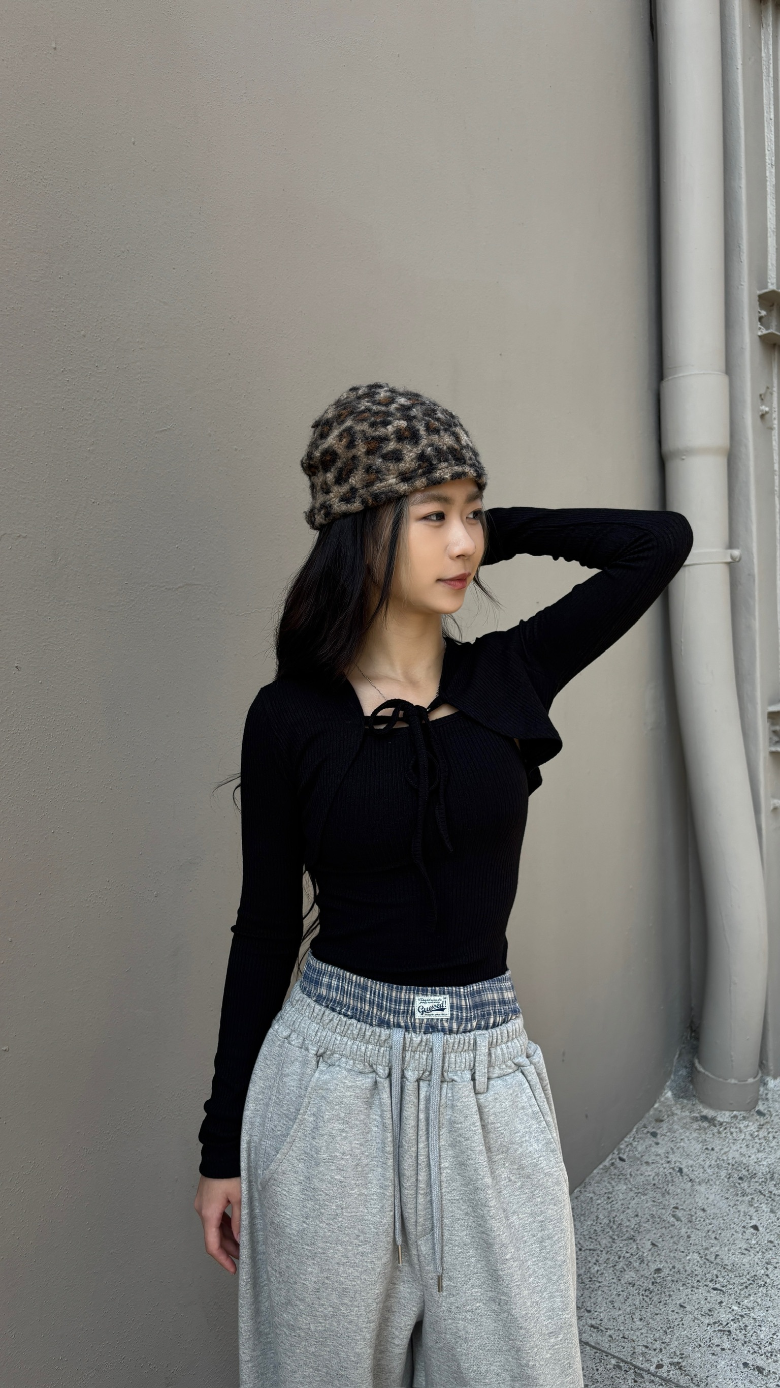 正韓 甜慾罩衫背心套裝 (2colors)