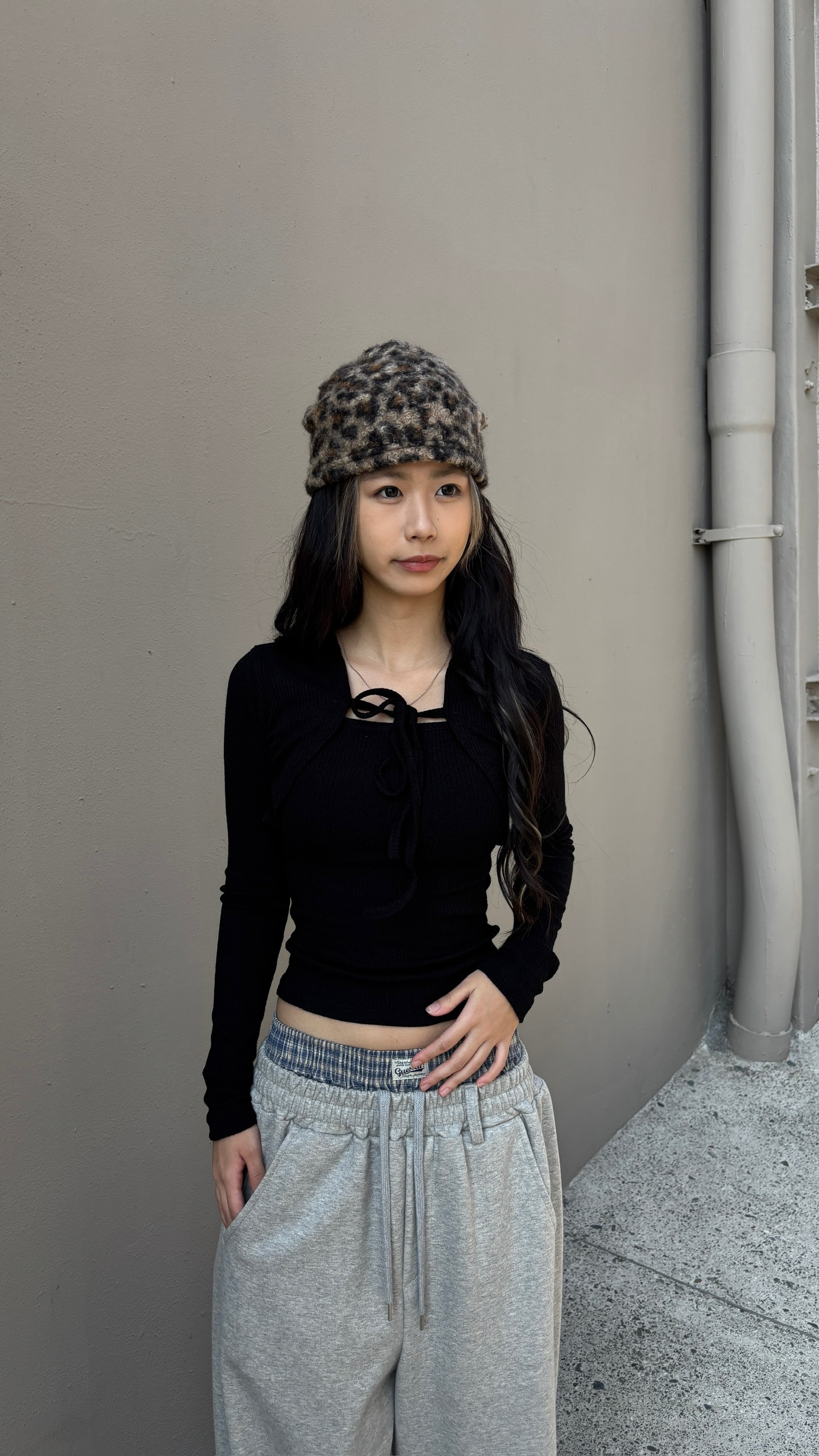 正韓 甜慾罩衫背心套裝 (2colors)