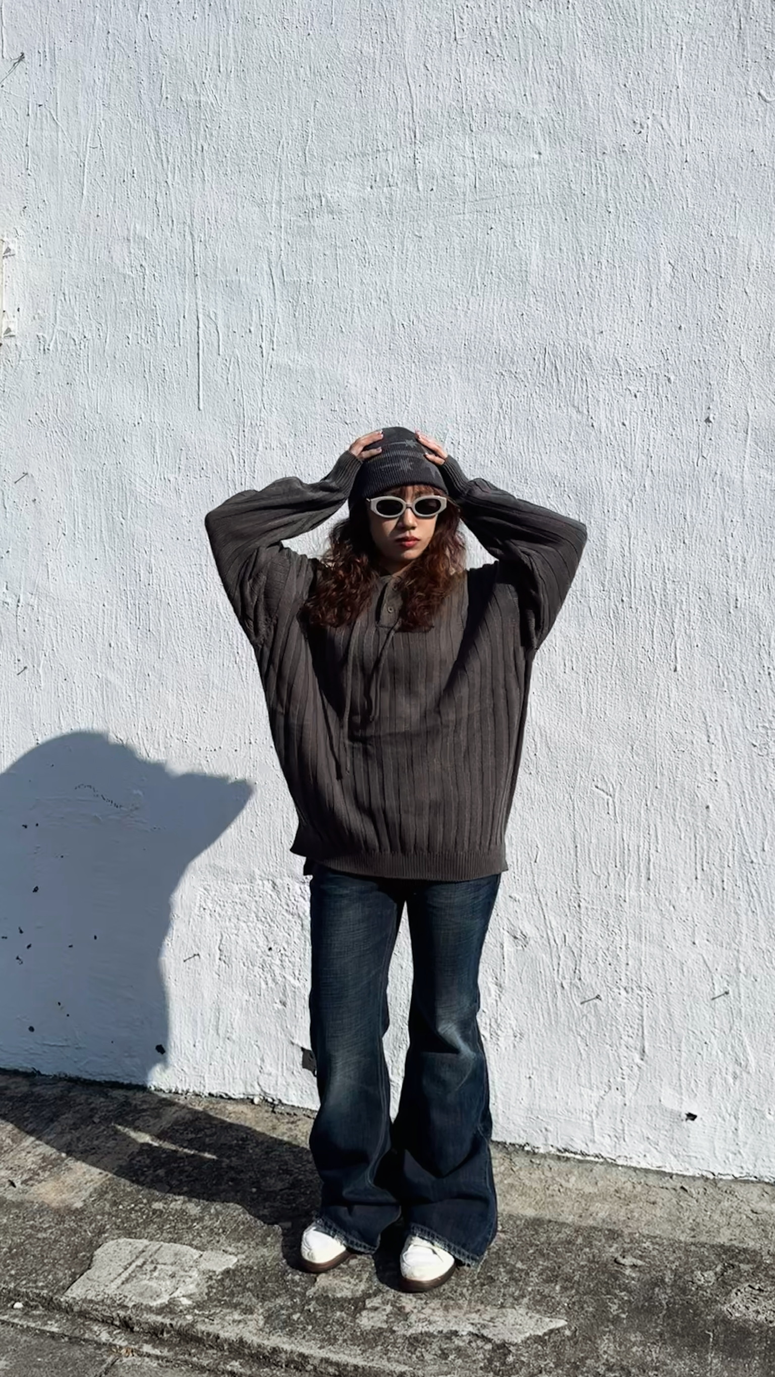 正韓 復古肯西喇叭褲