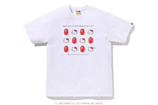 <極限量> BAPE X HELLO KITTY TEE