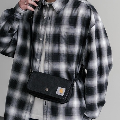 CARHARTT 黑色 卡哈特 斜背 單肩包 LOGO小標 工裝風 休閒 男女款