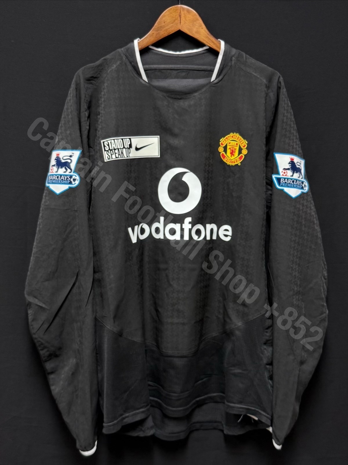 Manchester United 2004-2005 STAND UP SPEAK UP Nike L/S Away Shirt #7 RONALDO