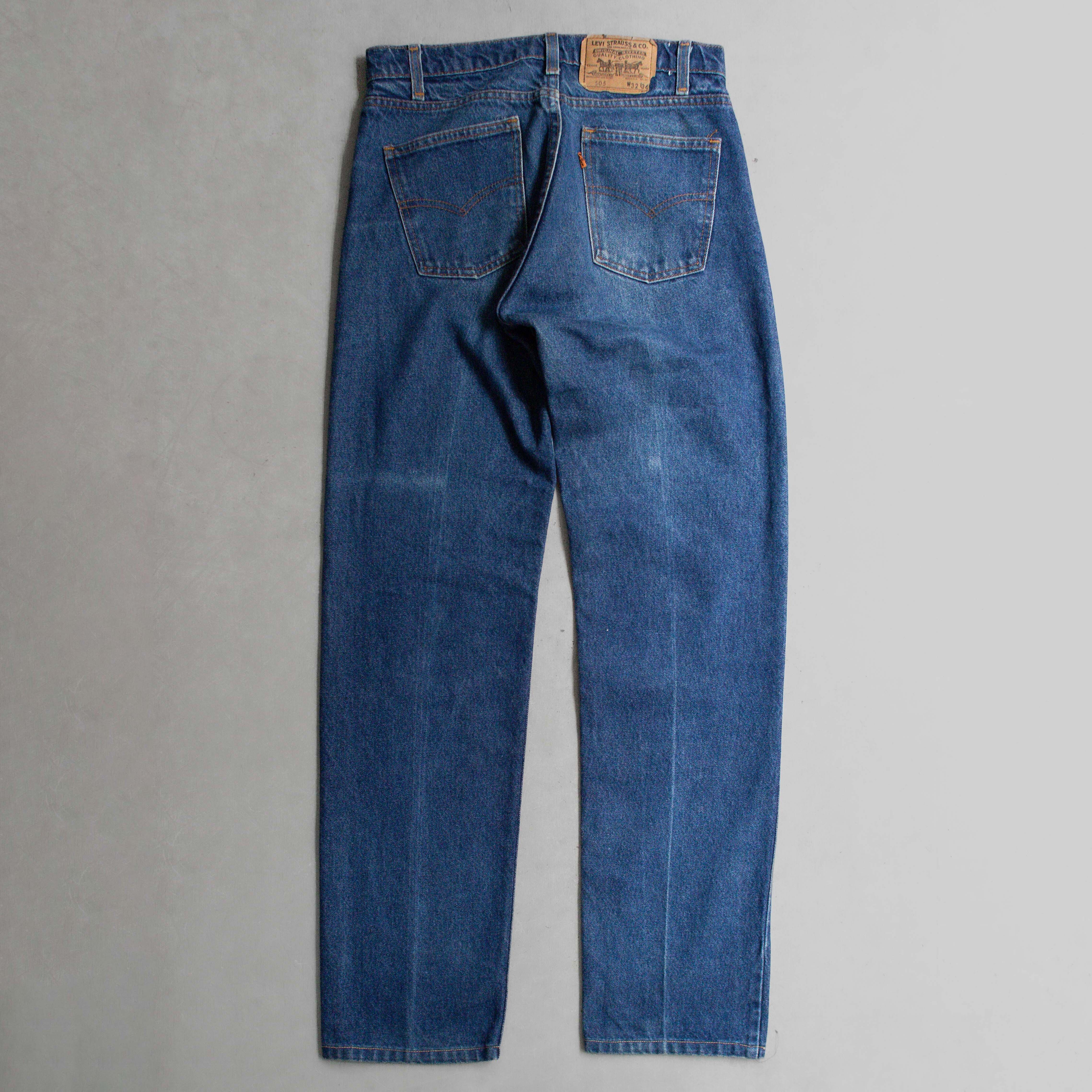 VINTAGE LEVIS 505 DENIM PANTS 美國製 拉鍊 直筒 牛仔 丹寧 長褲 B