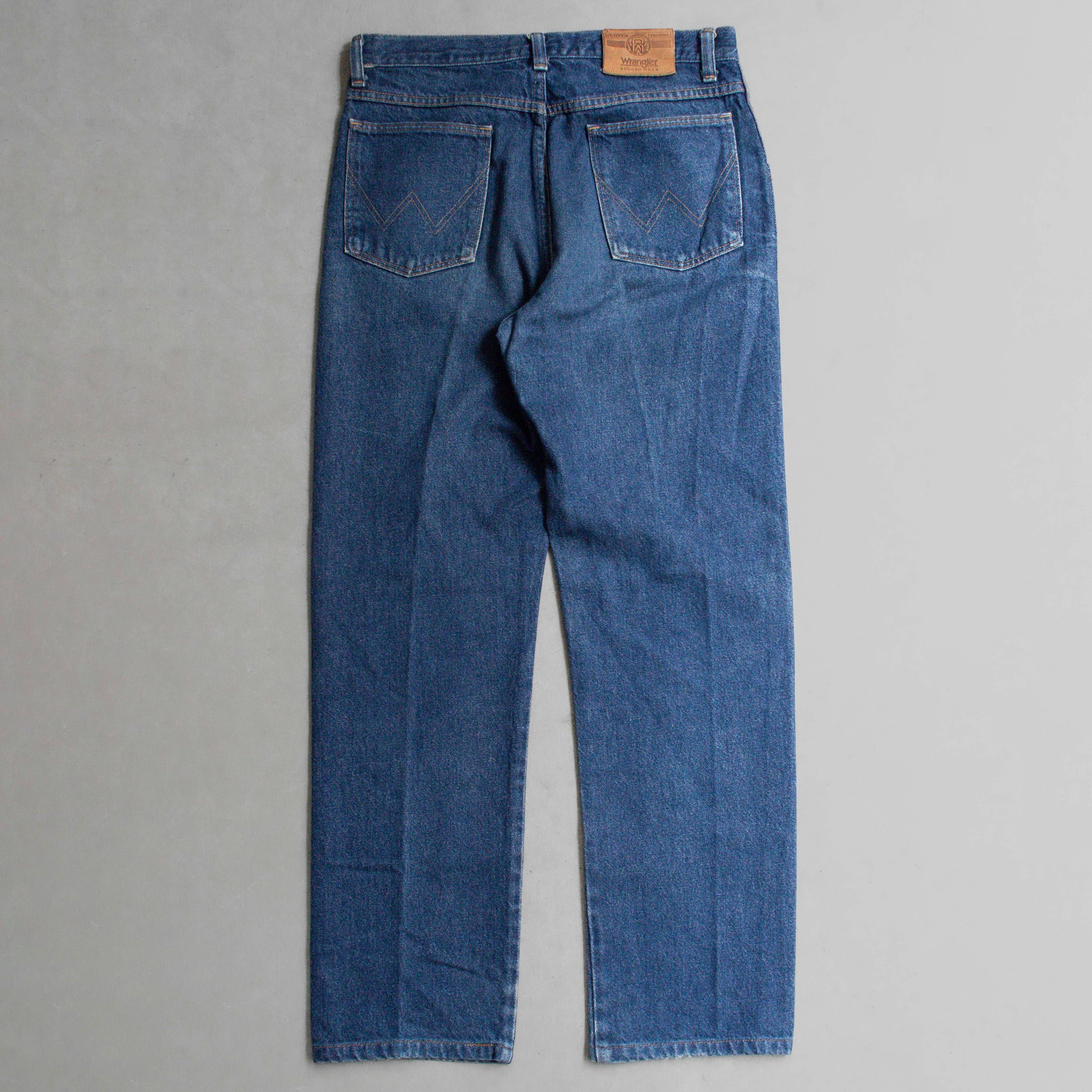 VINTAGE WRANGLER DENIM PANTS 美國製 拉鍊 直筒 牛仔 丹寧 長褲 A