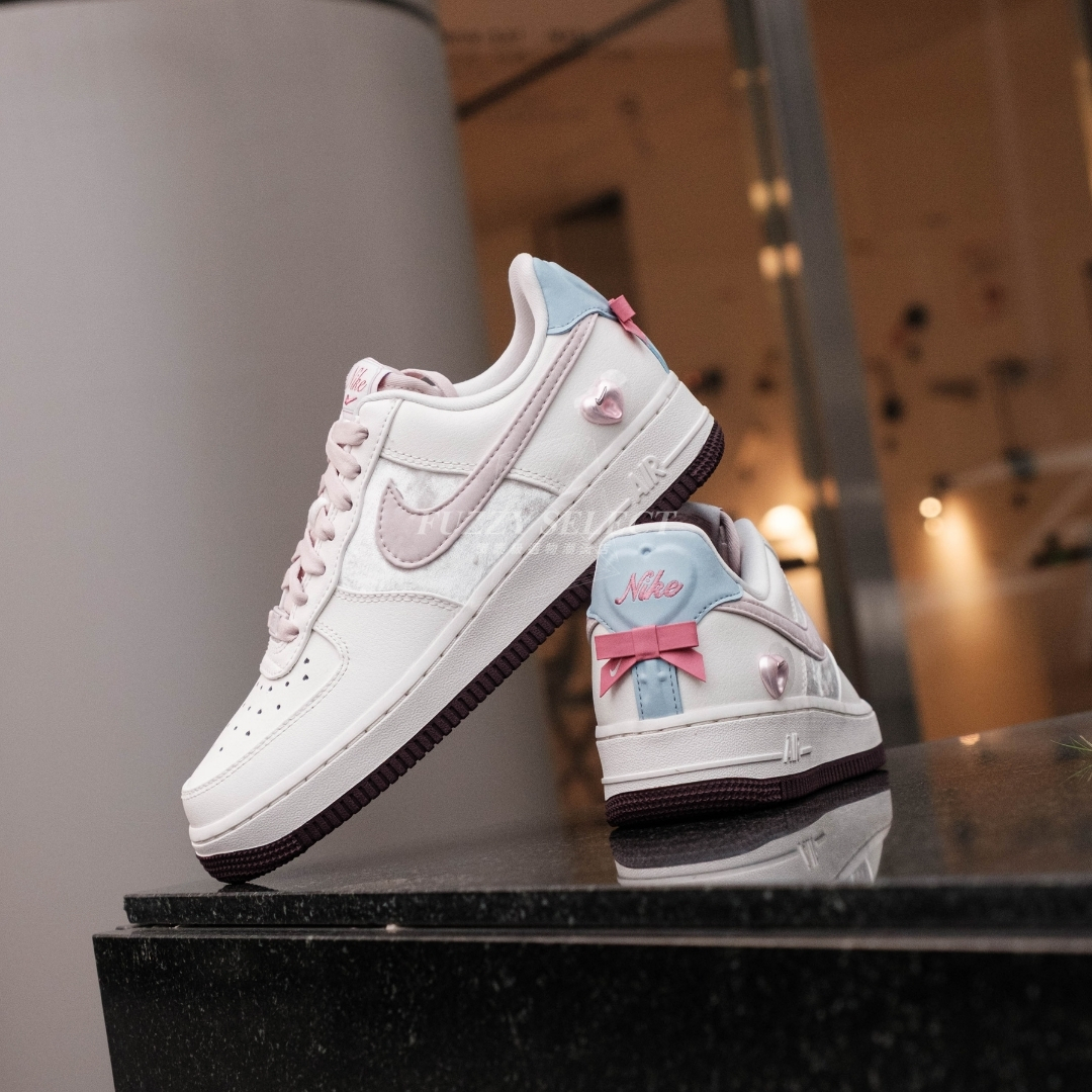【逢甲FUZZY】W Nike Air Force 1 "Valentine Day" 情人節 奶油粉 IQ4937-161