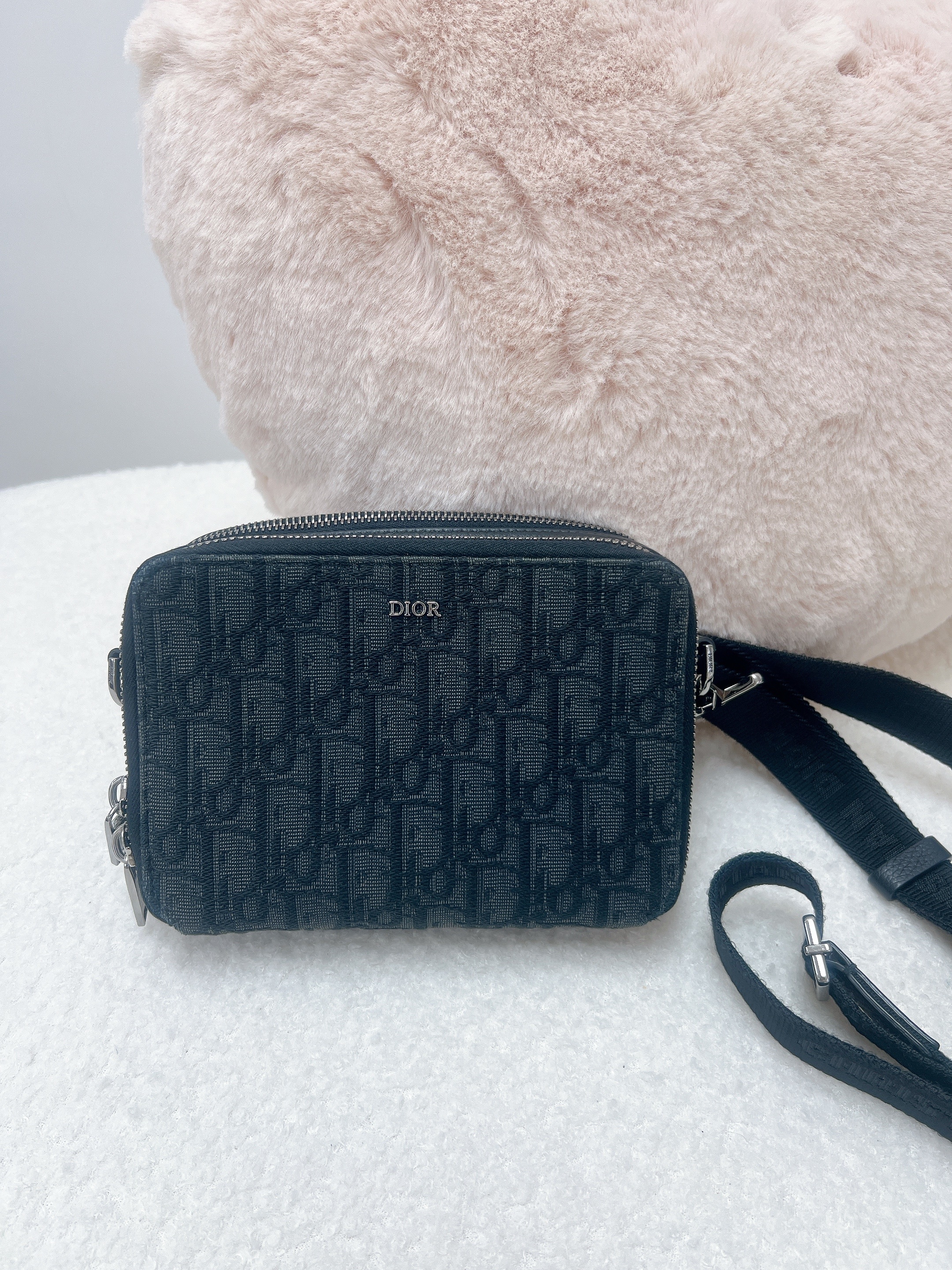 Dior camera bag black oblique