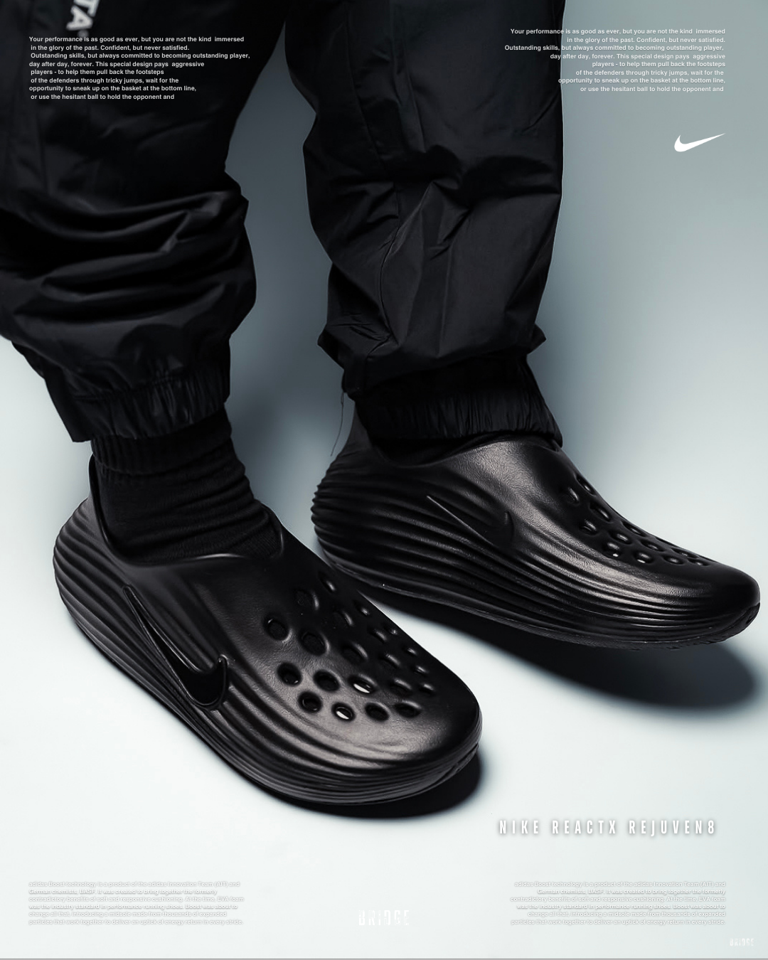 『 黑魂Nike恢復拖 不是叫假的🏴』NIKE REACTX REJUVEN8 black